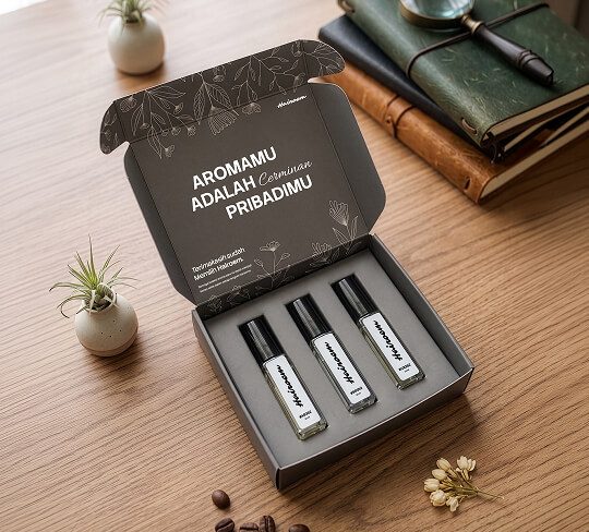 Discovery Set berisi tiga botol sampel 10ml